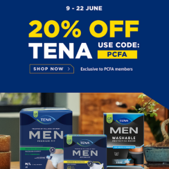 TENA: Supporting men with an exclusive 20% discount