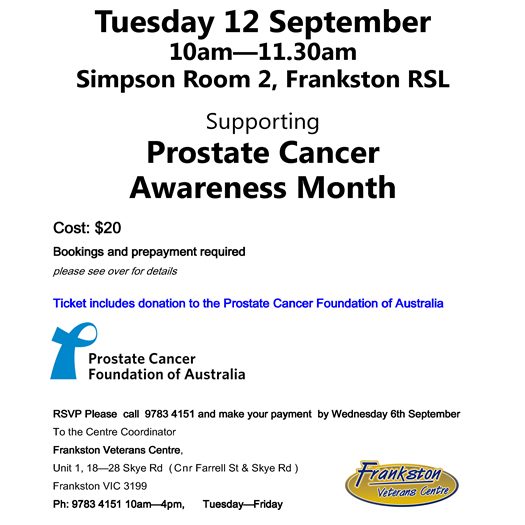 Men's Breakfast for Prostate Cancer