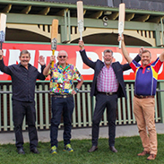 Over 50’s Cricket Championship players raise their bats for prostate cancer
