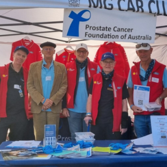 Driving back in time to raise awareness of prostate cancer