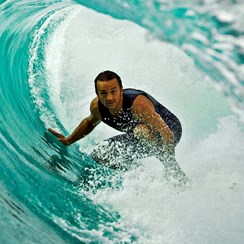 Tim Baker Surfing