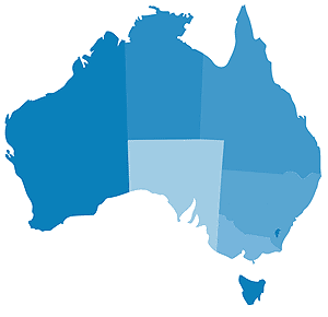 Map of Australia